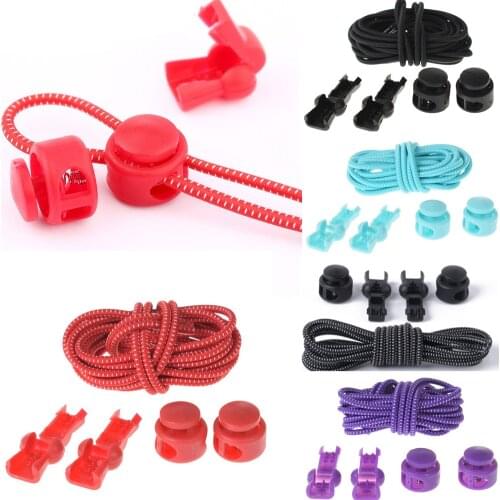 A Pair Of Slidable Novel Convenient Elastic Shoelaces Fashion Locking Shoelaces Summer Unisex Sneaker Shoe Laces Shoestrings