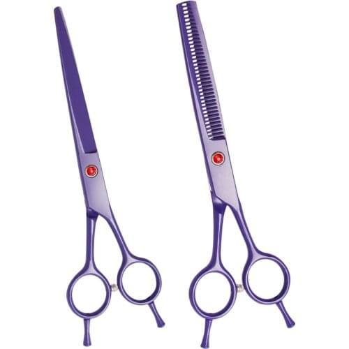 7 Inch Japan Stainless Steel Barber Cutting Thinning Hair Grooming Hot Pet Dog Scissors