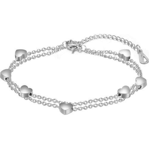 PC1 Steel Charm Bracelets for Women Cute Dragonfly Butterfly Cat Cross Heart Bracelet Guitar Jewelry Gift