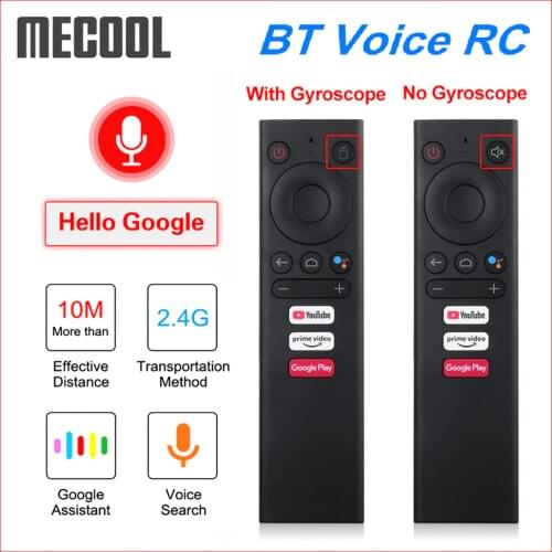 Mecool BT Voice Remote Control Gyroscope Air Mouse Replacement for Android TV Box Mecool KM1 KM3 KM6 KM9 Pro Google Voice TV Box