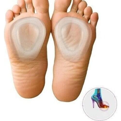 1pair Silicone Forefoot Pads Foot Care Tool Shoe Patch Insoles Inserts Massager High Heels Anti-Slip Pain Relief Foot Care Patch