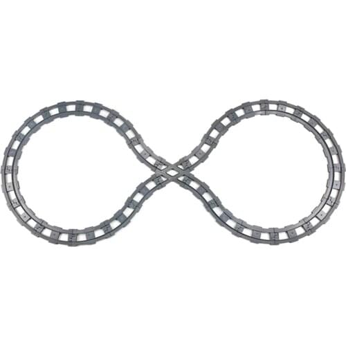 Big size Building Blocks Railway Transport Accessories Train Tracks Assembly Bridge Brick DIY Educational Toys for Children Gift