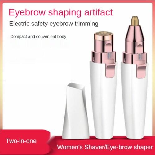 Eyebrow Trimmer Painless Facial Hair Removal for Women Rechargeable Electric Epilator Shaver Razor Lips Nose Face Body