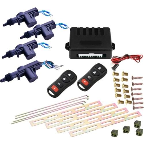 Universal Car Door Lock Keyless Entry System Remote Central Control Locking Kit with Trunk Release Button High Quality