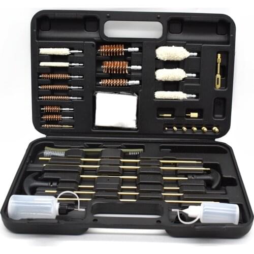 Universal Gun Cleaning Kit Hunting Handgun Shotgun and Rifle Cleaning Kit for All Guns with Travel Size Case