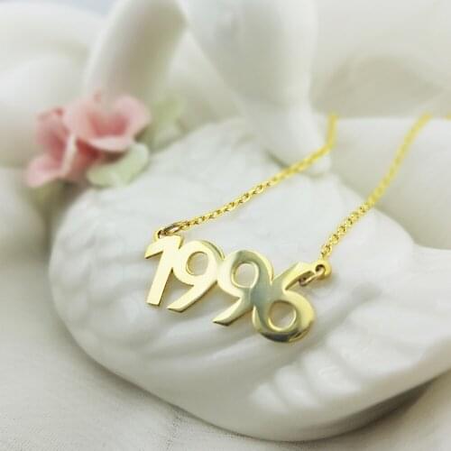 Vaoov 925 Sterling Silver Date Necklace