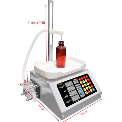 Weighing Filling Machine Essential Oil, Nail Polish, Lotion Glue, Liquid Filling English Version CSY-460 Peristaltic Pump