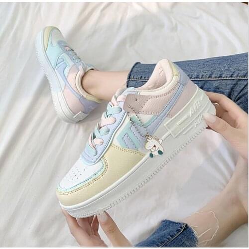 2021 Summer Women Sneakers White Tennis Women Shoes Canvas Slip Female Row Shoes Platform Flats Casual Ladies Vulcanize Shoes