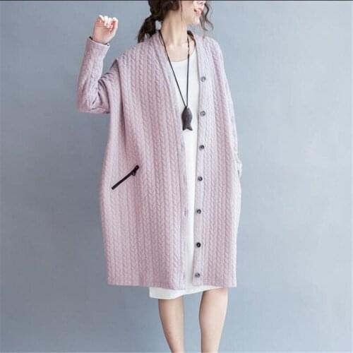 Plus Size 5XL 6XL 2020 Spring European Fashion Women Cotton Loose Outerwear Lady Female Large Long Oversize Cardigan Jacket Coat