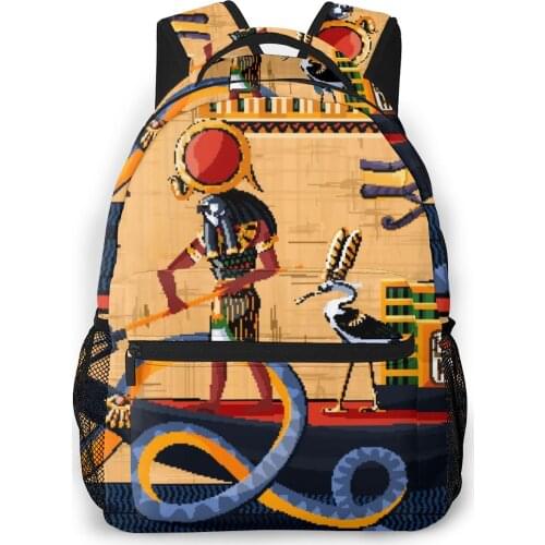 Women Backpack with Multiple Using Women Backpacks Ancient Egypt Papyrus Female School Bag Girls Travel Bag