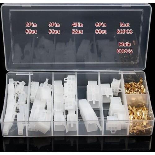 2/3/4/6 Pin Motorcycle Automotive Electrical Wire Terminal 200/580pcs 2.8mm Male Female Cable Connector Plug Kits