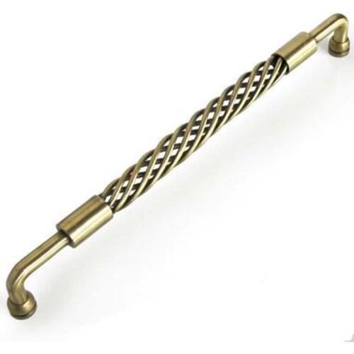 2pcs 300MM Lengthen Furniture Handle Bronze Kitchen Cupboard Cabinet Pulls Fashion Wardrobe door Holder Birdcage Decoration Knob