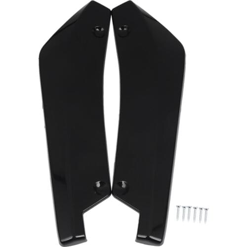 2Pcs Universal Car Rear Bumper Lip Diffuser Splitter Spoiler Scratch Protector