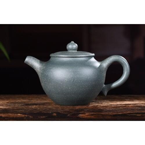 240ml Genuine Yixing Zisha Tea Pot Famous Handmade Raw Ore Green Mud Green Light Teapot Kung Fu Tea Kettle Free Shipping