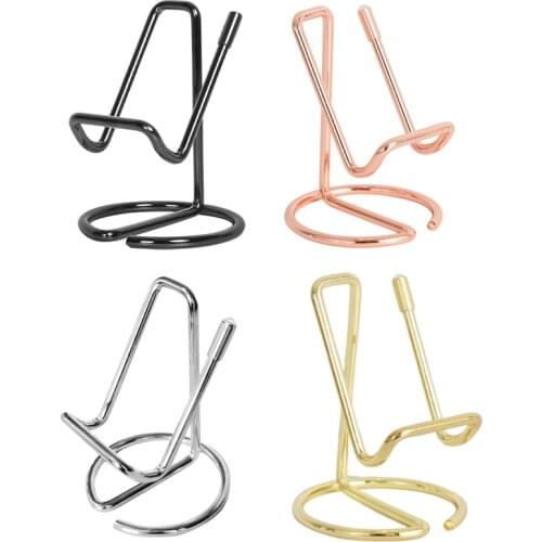 5 PCS Desk Business Card Holder, Metal Business Card Holder, Male and Female Index Card Holder