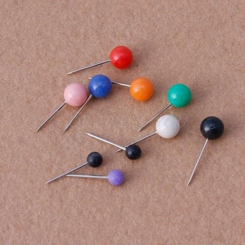 50pcs/Set New Office Thumbtacks Push Pins Metal Pin Office&School Supplies Cork Wall Nails Photo Wall Studs Drop Shipping