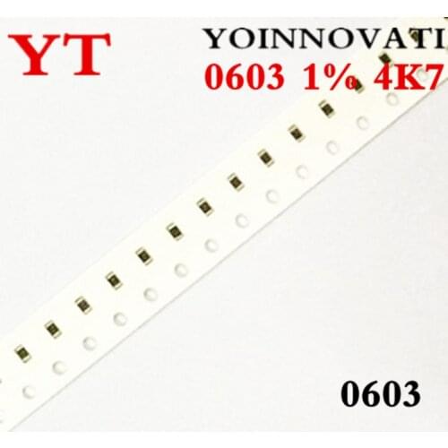 5000PCS 0603 1% 4K7 4.7K 472 4701 163 1602 F CHIP FIXED RESISTOR THIN FILM SMD Best quality