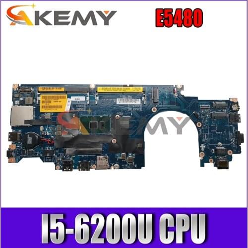 Akemy Brand NEW I5-6200U For DELL Latitude E5480 Laptop Motherboard CDM70 LA-E081P CN-0282V5 282V5 TXD2X Mainboard 100%Tested