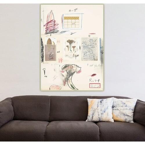 Citon Cy Towmbly《Untitled.23》Canvas Art Oil Painting Artwork Poster Decorative Picture Wall Hanging Decor Home Decoration