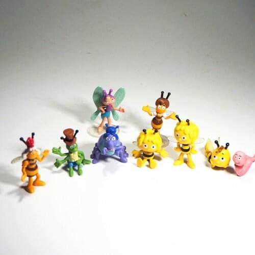1pcs 3-6cm Chupa chups maya bee action figure doll kids collection Toy