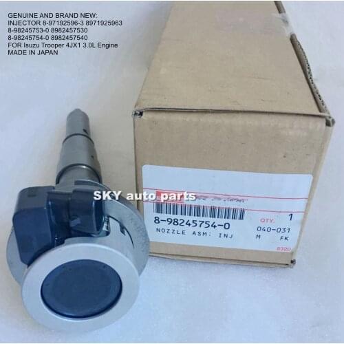 INJECTOR 8-97192596-3 8971925963 8-98245753-0 8982457530 8-98245754-0 8982457540 FOR Isuzu Trooper 4JX1