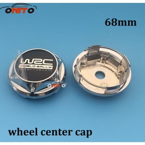 For WRC logo 68mm Car Wheel Center Caps Caps Emblem Badge 4pcs/set Car Wheel center hub cap cover auto accessories car styling