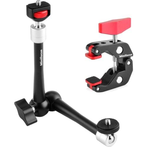 Magic Arm 11'' Articulating Friction Arm Super Clamp Adjustable Rod Clamp Pliers Clip for DSLR Camera Rig/LCD Monitor/LED Lights