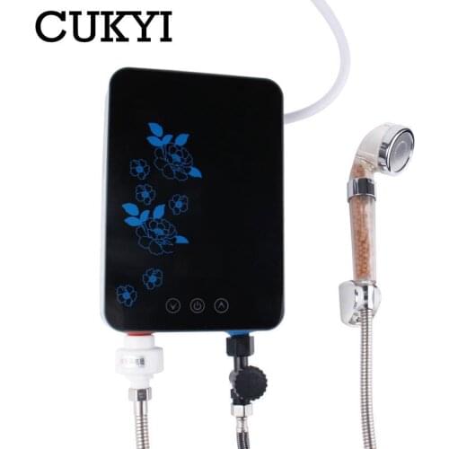CUKYI Instant Electric hot water heater bath shower rapid thermal type machine small household Free storage