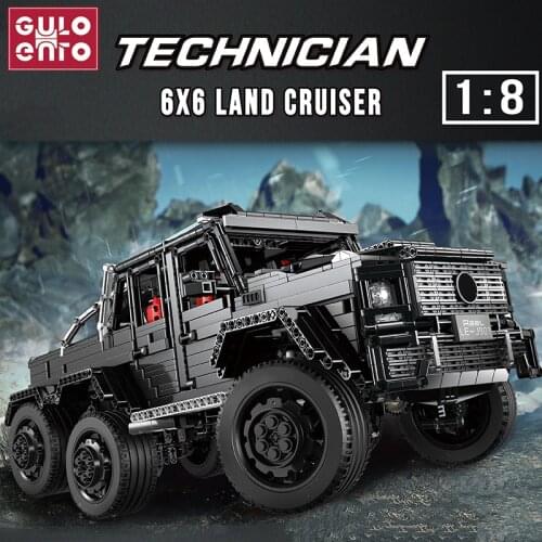 3300PCS MOC Technical G63 6x6 Land CRUISER Off-road Vehicle Truck SUV Building Blocks Bricks Assembly Toys For Kids Boys Gifts