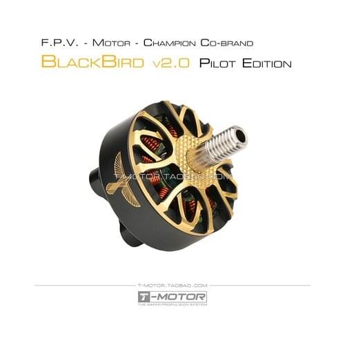 T-Motor Black Bird V2.0 Pilot Edition 1950kv 2800kv 3-4S 4-6S Brushless Motor for 5 inch RC Drone FPV Racing