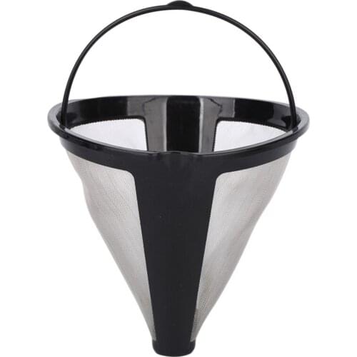 Stainless Steel Coffee Filter Strainers Reusable Coffee Dripper Handmade Coffee Accessories for Home Office PI669