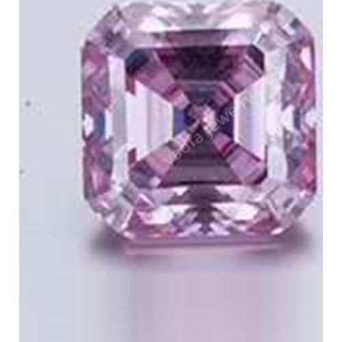 Wholesale 5*5~7*7MM Loose Pink Moissanites Stone VVS1 GRA Certificate Diamond Octangle Asscher Cut Shape Lab Grown Gems For Ring