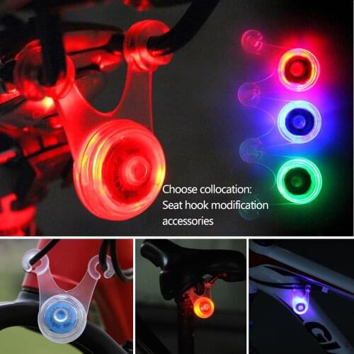 Bike Bicycle Safety Warning Taillights Hanging Lamp Cushions Spokes Silicone Lamp Riding Equipment Accessories