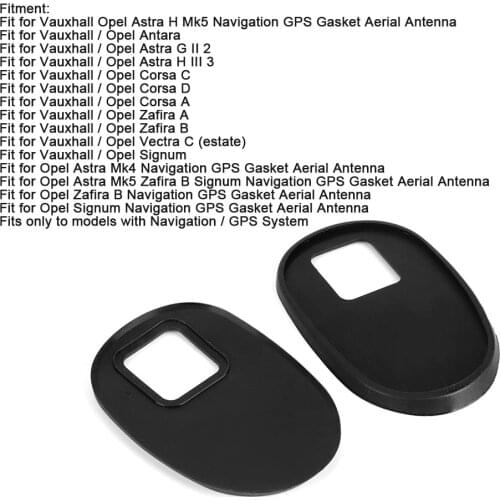 2pcs Antenna Base Gasket Rubber Car Roof Seal Pad Accessories for Vauxhall Opel Astra H Mk5 Navigation GPS Gasket Aerial Antenna