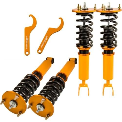 Coilover Spring SUSPENSION Shock Absorber Struts Kit ADJUSTABLE HEIGHT COILOVER For TOYOTA SUPRA JZA80 1993-1998