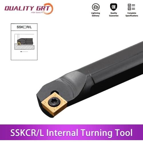 Q.Grt S12M-SSKCR09 S16Q-SSKCR09 S25S-SSKCL09 Internal Turning Tool Holder Carbide Inserts SCMT SSKCR/L CNC Lathe Cutting Tools