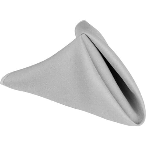 100pcs 20"x20" Silver Square Napkins For Wedding/Party Banquet Supplies Handkerchief Free Shipping