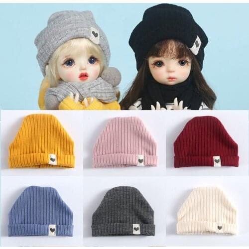 BJD hat Fashion candy color knitted hat or scarf for SD DD, holala hat yosd, 1/4 1/6 BJD doll hat accessories