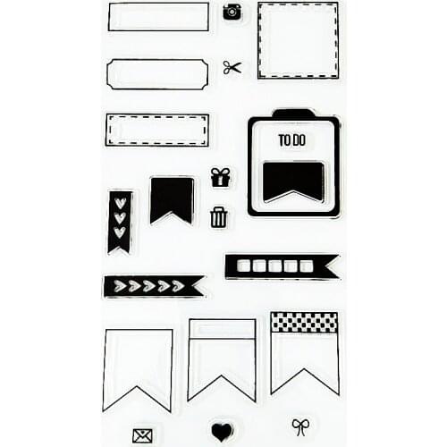 YLCS006 silicone clear stamps for Scrapbooking seal DIY album cards making decoration TPR transparent stamp rubber stamp 11*20cm
