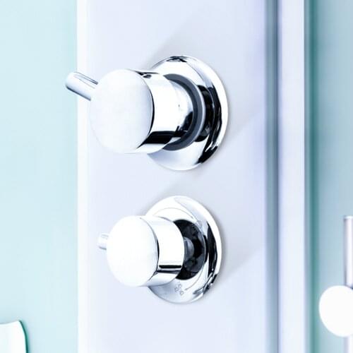 2/3/4/5 Output Hole Distance 10cm/ 12.5cm Brass Shower Room Faucet Bathroom Intubation Mixer Diverter For Shower Cabin Mixer