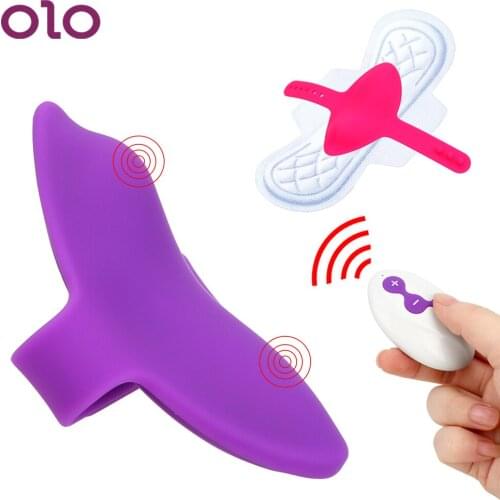 OLO Strap on Panties Vibrator 10 Speed Clitoris Vagina Stimulate Bullet Vibrator Sex Toys for Women Female Masturbation