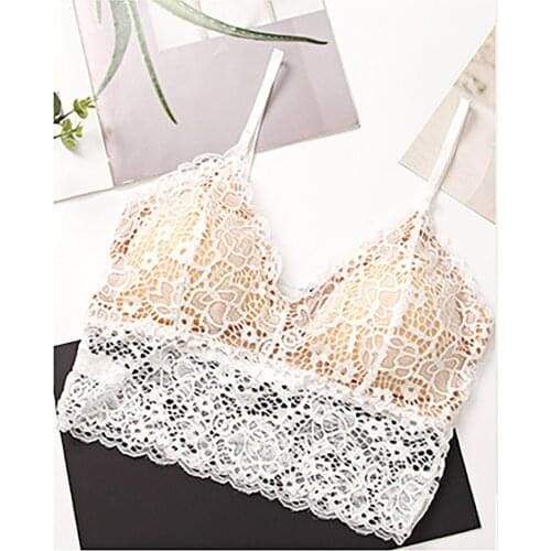 Soft Bralette Deep V Seamless Bras For Women Wireless Push Up Bra Top Vest Breathable Chest Pad Wearing Sports Underwear