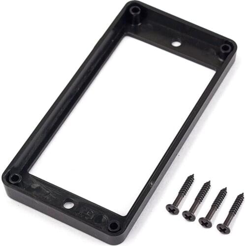 1PC Bridge Pickup Plastic Frame Cover Guitar Humbucker Pickup Mounting Ring Frame Flat Top Set Replacement for Electric Guitar