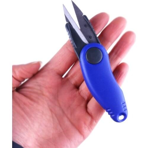 1PCS U Shape Fishing Scissors Mini Fish Scissors Artificial High-carbon steel Fishing scissors For Fish Line Fishing tackle Lure