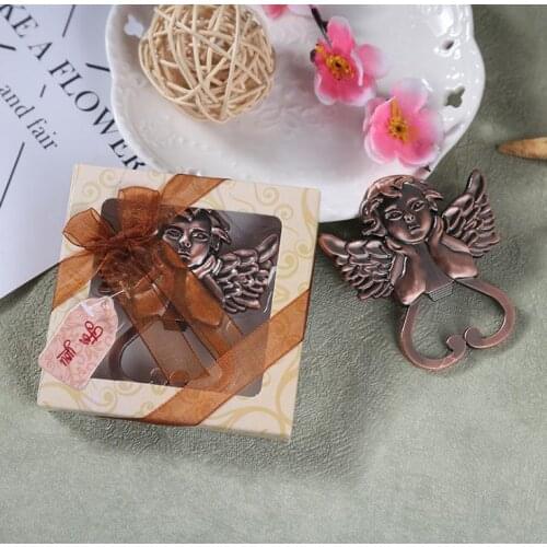 200pcs Little Angel Bottle Opener Wedding Favors And Gifts For Guests Wedding Souvenirs Party Supplies SN2535