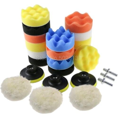 3INCH Car Wash Detailing Polish Cleaning Pads Door Handle Grille Waxing Buffing Headlight Polisher Auto Wheel Hub Corner Goods