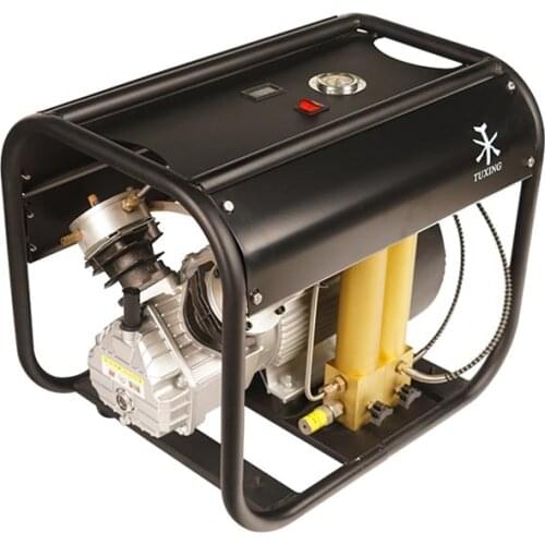 4500Psi 300Bar High Pressure Double Cylinder PCP Air Compressor with Oil Water Separator for Pneumatic Rifle Scuba 110V 220V