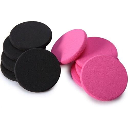 55*7MM red and black latex 3pcs/bag BB foundation sponge round cosmetic pufff in makeup