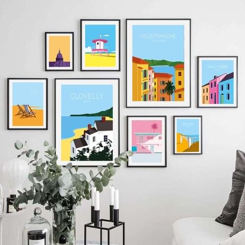 Abstract Colorful Beautiful Landscape Canvas Painting Wall Art Nordic Posters and Prints Wall Pictures for Living Room Decor