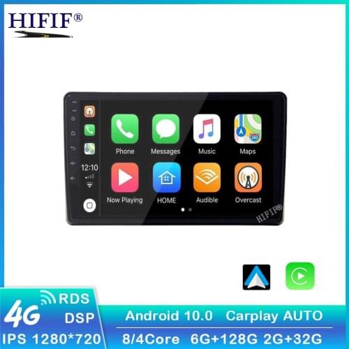Android 10.0 car radio GPS navigation WiFi CarPlay multimedia player for Audi A4 B6 2000-2009 S4 RS4 DSP RDS IPS NO DVD 2din